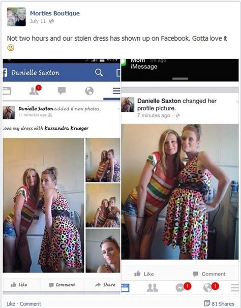 woman arrested after posting selfie wearing dress reported stolen