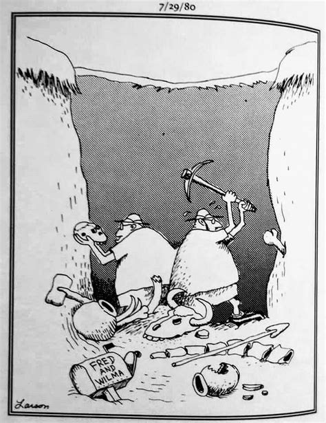 An Old Cartoon Shows Two Men Digging In The Ground