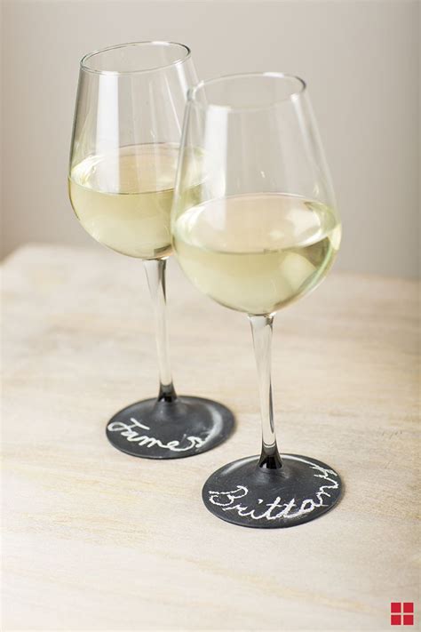 How To Use Chalkboard Spray Paint On Wine Glasses Painted Wine