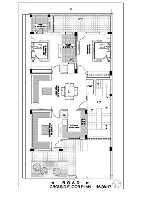 Whole house fans should provide houses with 3 to 6 air changes per hour (varies with climate, floor plan, etc.—check with a professional to determine what is appropriate for your home). 30 60 House Floor Plan Ghar Banavo Endear 30x60 | House ...