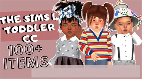 The Sims 4 Toddler Alpha Cc Haul👶💙 100 Cc Clothes