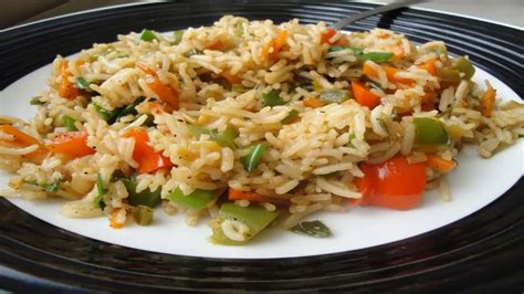 How To Make Chinese Rice Recipe In Urduhindi Video Stuffed Peppers
