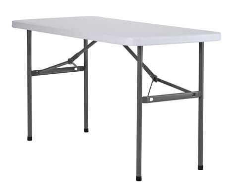 4 Ft White Folding Table
