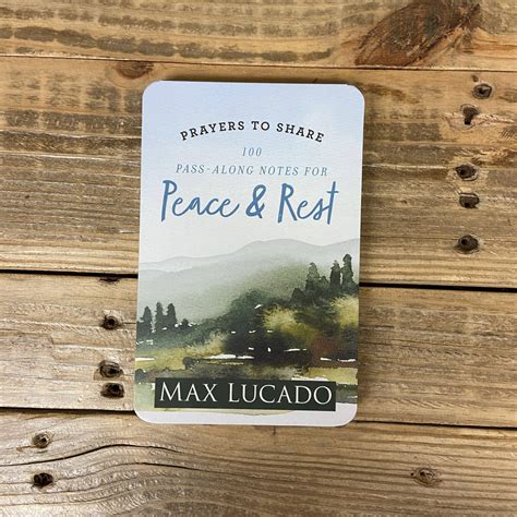 Prayers To Share Peace And Rest Max Lucado Faith And Life