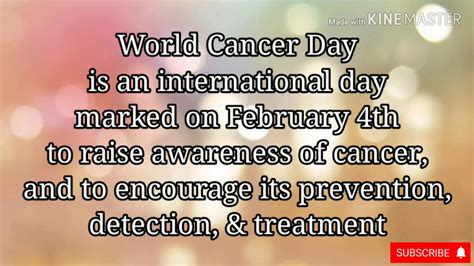 World Cancer Day Th February International Cancer Control Uicc