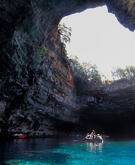 Melissani Cave In Kefalonia Greece Greek Island Kefalonia Tourist