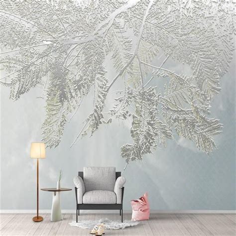Custom Wallpaper Mural Black And White Forest Trees ㎡ Wallpaper