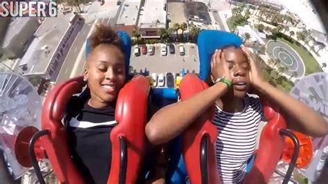 Top 6 Ladies Passing Out Funny Slingshot Ride Compilation Youtube