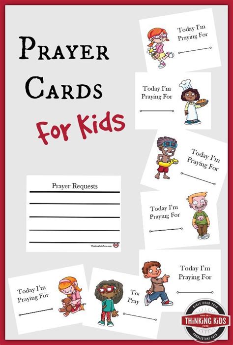 Prayer Cards For Kids School Prayer Bible Lessons For Kids Sunday