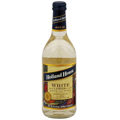 Holland House White Cooking Wine With Lemon Flavor 16 Oz Pack Of 6