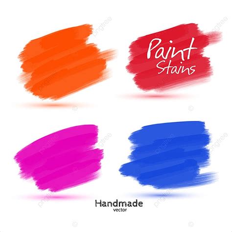 Handmade Color Paint Stains Template Download On Pngtree