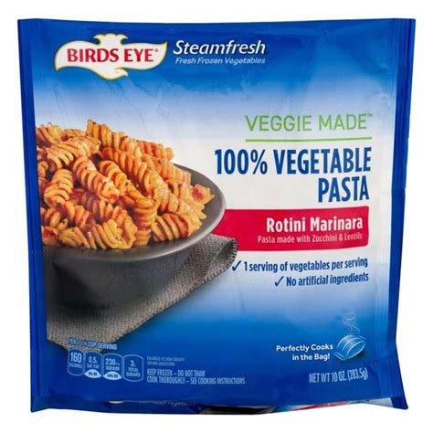 Birds Eye Veggie Made Rotini Marinara Vegetable Pasta (10 oz) - Instacart
