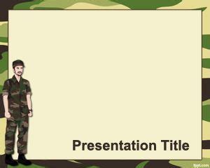 Free army ppt templates (military powerpoint template) has an army green camouflage background. Military PowerPoint Template