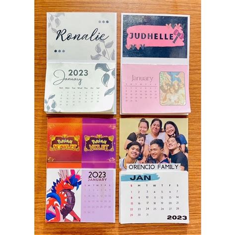 Personalized Mini Magnetic Calendar Shopee Philippines