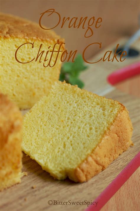 Bittersweetspicy Orange Chiffon Cake