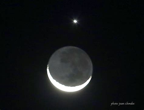 Venus Crescent Moon Align Photos Philippine News Agency