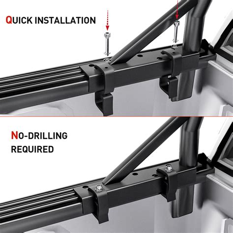 Aa Racks Universal Pickup Truck Ladder Rack With 8 Mounting C Clamps