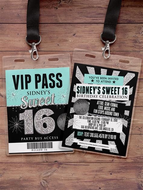 VIP PASS St Birthday Backstage Pass Concert Ticket