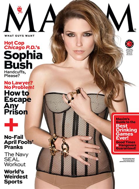 Sophia Bush Strips For Maxim Shows Major Cleavage In Mesh Corset—see The Pics E News