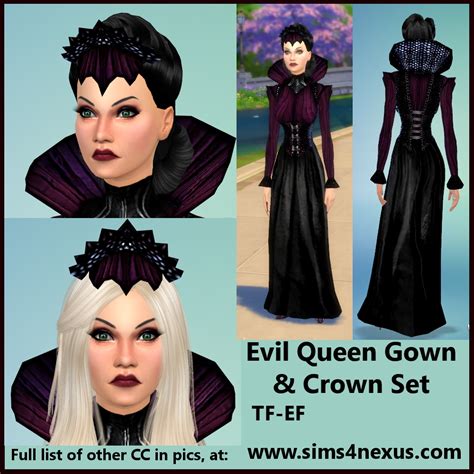 Evil Queens Clothes Snow White Set Original Content Sims 4 Nexus