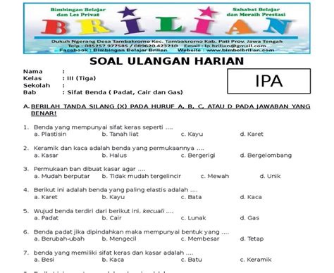 Contoh Soal Ipa Kelas 9 Homecare24