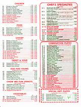 Chinese Food Menu Pictures