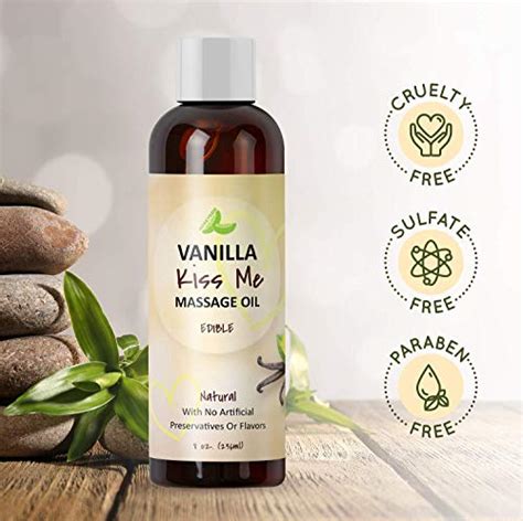 enticing vanilla massage oil for couples sensual massage oil for men and women with sweet