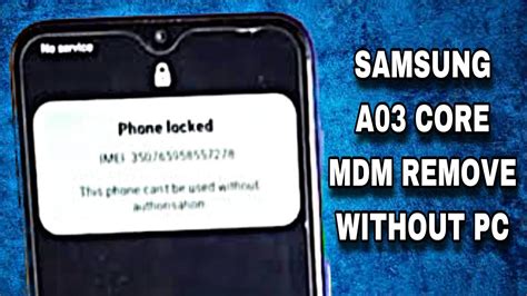 Samsung A Core Mdm Remove Samsung Mdm Remove Samsung Kg Lock Remove Samsung Mdm Lock