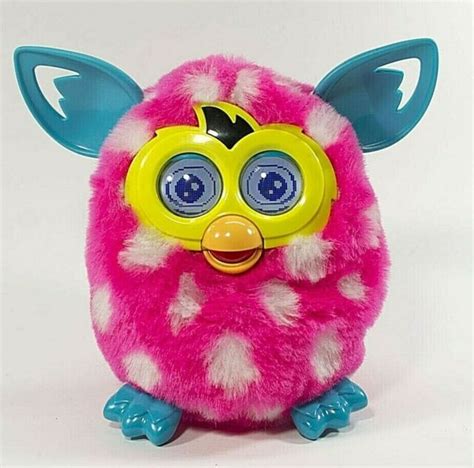 Furby Boom Interactive Toy Hot Pink W Polka Dots 2012 Tested Works