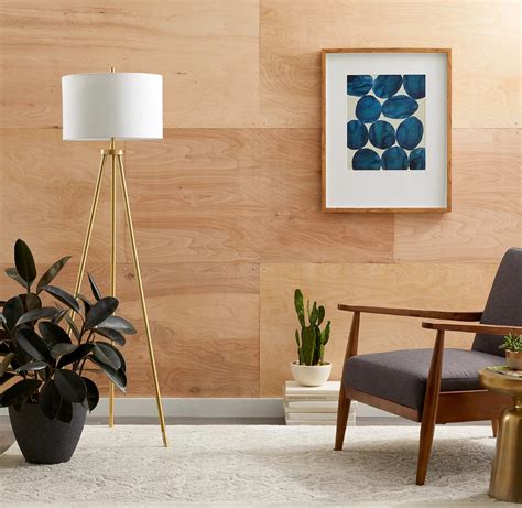 How To Make A Diy Plywood Accent Wall For A Midcentury Modern Look