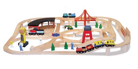 A 130 Piece Melissa And Doug Train Set Can Be Under Your Tree For 57