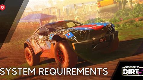 Dirt 5 System Requirements Minimum And Recommended Requirements