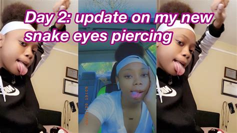 Good piercers make all the difference i deff have a new go to girl. DAY 2: UPDATE ON MY NEW SNAKE EYES PIERCING 👀😍 - YouTube