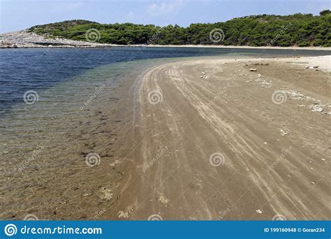 Sandy Beach On Saplunara Mljet Island Croatia Stock Photo Image Of