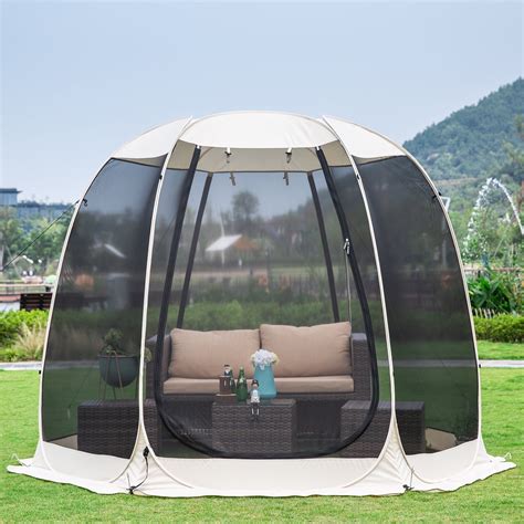 Screen House Tent Instant Outdoor Canopy Pop Up Gazebo 10x10