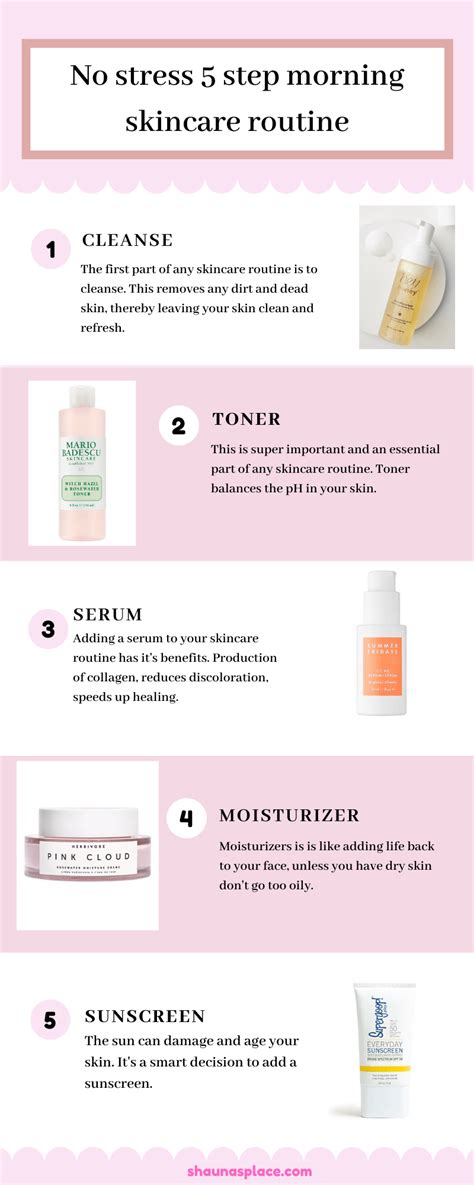 5 Step Skincare Routine For Women In Their 20s Shaunasplace