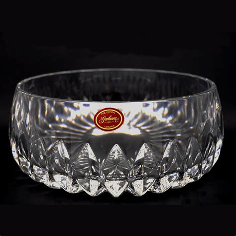 Gorham Althea Pattern Crystal Bowl Heavy And Marked Clinch Valley
