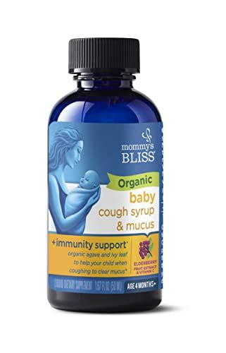 Mommys Bliss Organic Baby Cough Syrup And Mucus Immunity Support