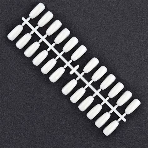 sexemara stickers for nails hot sell 120pcs fan shaped natural false nail art tips sticks polish