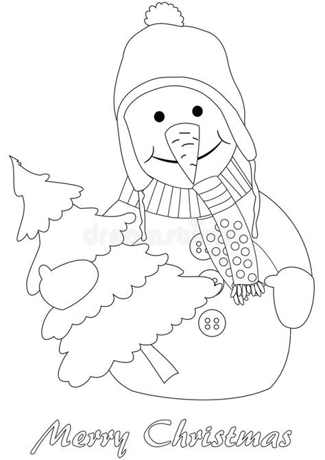 Santa bringing gifts by car. Happy Snowman With Christmas Tree Stock Vector - Image: 43517840