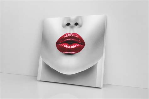 Red Lips Art Beauty Fashion Lips Wall Art Sexy Lips Etsy