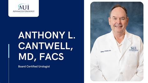 Urologist In Daytona Beach FL Anthony Cantwell MD FACS