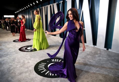 Vanessa Hudgens Purple Dress Vanity Fair Oscars Party 2020 Popsugar