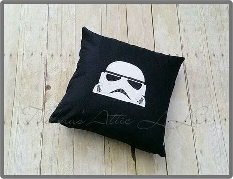Stormtrooper Embroidered Throw Pillow Embroidered Throw Pillows
