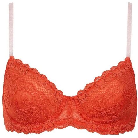 Topshop Underwired Lace Bra 20 Liked On Polyvore Featuring Intimates Bras Burnt Orange