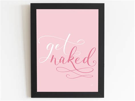Get Naked Print For The Home Or Gift For Him Birthday Gift Etsy