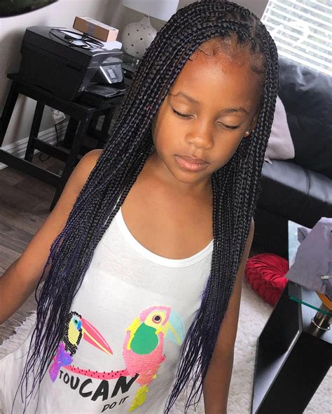 Only 2 Bags Was Used For This Style On My Daughter Boxbraidshairstyles