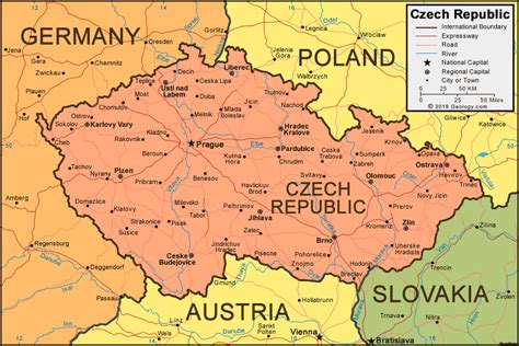Where Is Czech Republic Located On A Map Of Europe Dorise Josephine