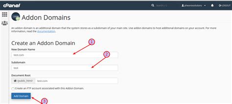 How To Add An Addon Domain In Cpanel Pheonixsolutions Knowledge Base
