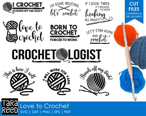 Love to Crochet Crochet SVG and Cut Files for Crafters | Etsy
